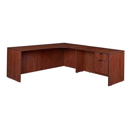 Regency Pedestal Desk Legacy 71" Single Pedestal Right Corner, Cherry LLDCRSP712447CH